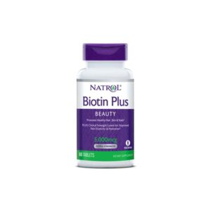 Biotin Plus, 5000mcg - 60 tabletės