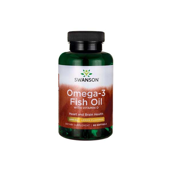 Omega-3 žuvies aliejus su vitaminu D - 60 minkštųjų kapselių