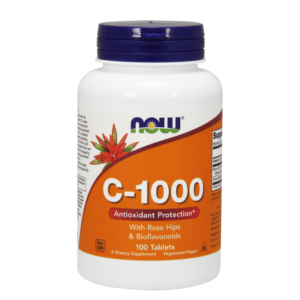 Vitaminas C-1000 su roženių vaisiais ir bioflavonoidais - 100 tablečių