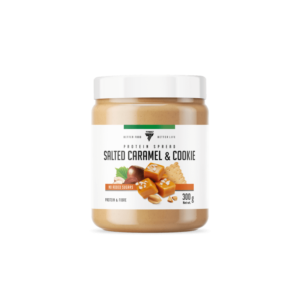 Proteinio pasta 300g - Sūrus karamelės ir mėslinių sausainių skonis