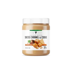Proteinio pasta 300g - Sūrus karamelės ir mėslinių sausainių skonis