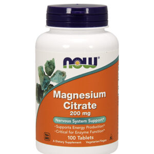 Magnezio citratas, 200 mg - 100 tabletės