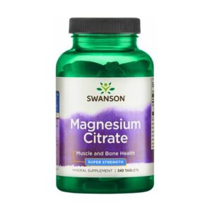 Citrato magnio maisto papildas, 225 mg Super-Stiprybė - 240 tabletės