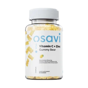 Vitaminas C + Cinku gumijukų saldainiai, citrinos skonio - 60 vnt.
