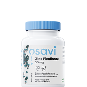 Cinko pikolinatas, 50 mg - 120 vegan kapselių