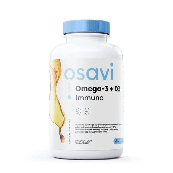 Omega-3 + D3 Immuno, Citrina - 180 minkštųjų gelių