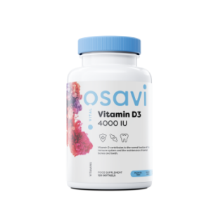 Vitaminas D3, 4000IU - 120 minkštųjų gelių - Osavi