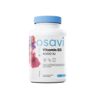 Vitaminas D3, 4000IU - 120 minkštųjų gelių - Osavi