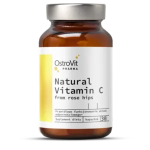 Natūralus vitaminas C iš erškėtuogių - 30 kapsulių - OstroVit Pharma