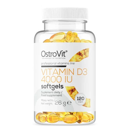 Vitaminas D3 4000 TV - 120 kapsulių - OstroVit