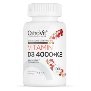 Vitaminas D3 4000 + K2 - 100 tablečių - OstroVit