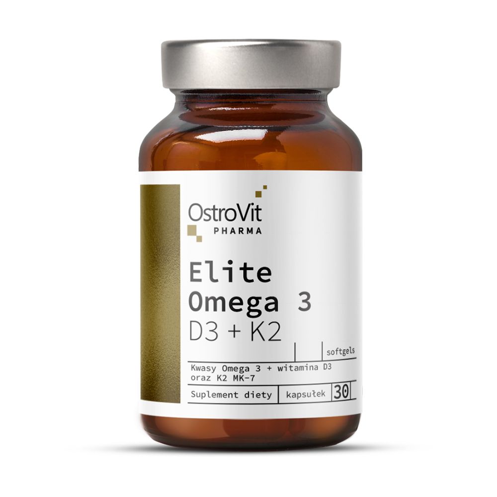 OstroVit Elite Omega3 - D3 + K2 - 30 kapsulių