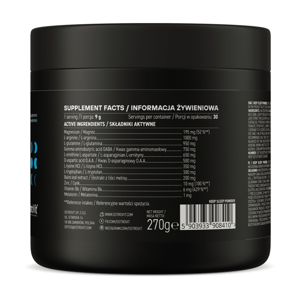 OstroVit Keep Sleep milteliai 270 g - Image 2