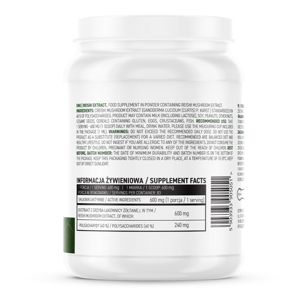 OstroVit Reishi ekstraktas 50 g - Image 2