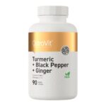 OstroVit Kurkuma + Juodasis pipras + Imbiras 90 tabletės