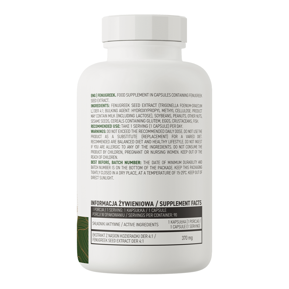 OstroVit Fenugreek VEGE 90 kapsulių - Image 2