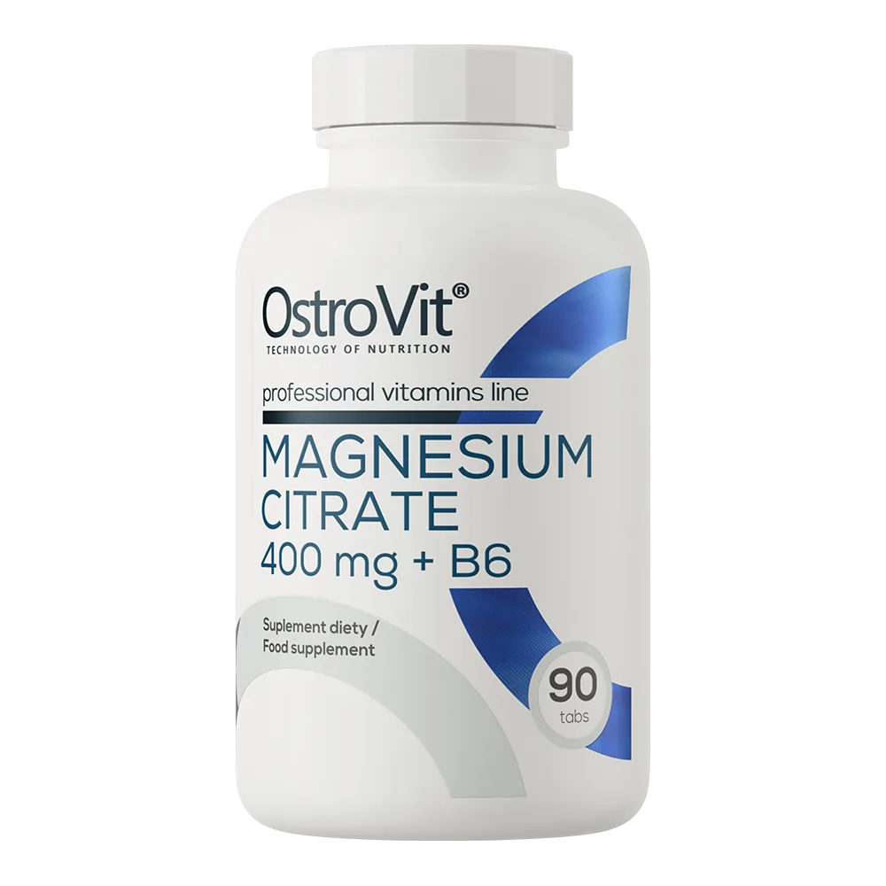 OstroVit Magnesium Citrate 400 mg + B6 90 tabletės