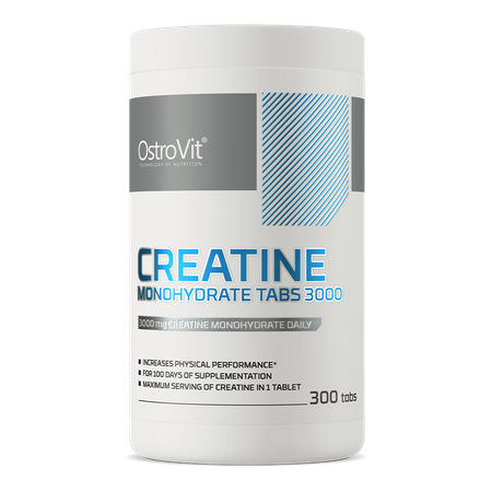 Creatine Monohydrate 3000 mg – 300 tablečių