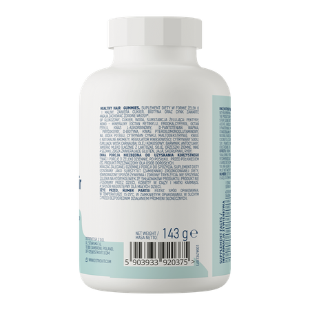 NUTRISIE® Sveikų plaukų guminukai 60 vnt. - mėlynių ir aviečių - Image 2