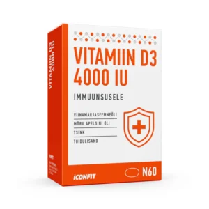 ICONFIT D3 vitaminas imunitetui 4000 TV - 60 kapsulių