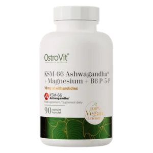 OstroVit KSM-66 Ashwagandha® + Magnis + B6 P-5-P - 90 kapsulių