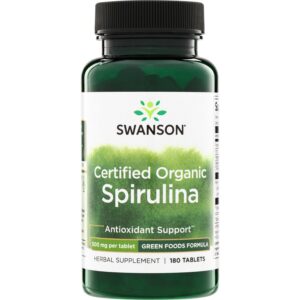 Swanson Spirulina“ 500 mg 100 tablečių