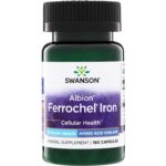 Swanson Albion Ferrochel“ geležies 18 mg 180 kapsulių.
