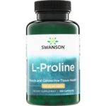 Swanson L-prolinas 500 mg, 100 kapsulių.