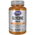 NOW Glicinas 1000 mg 100 kapsulių.