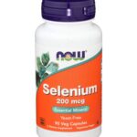 NOW Selenium 200 mcg 90 kapsulių.