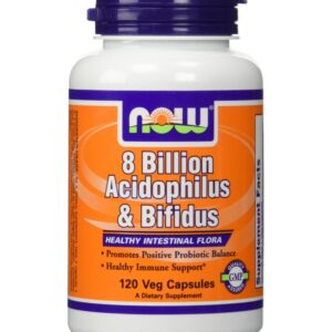 NOW 8 milijardai Acidophilus 60 kapsulių.