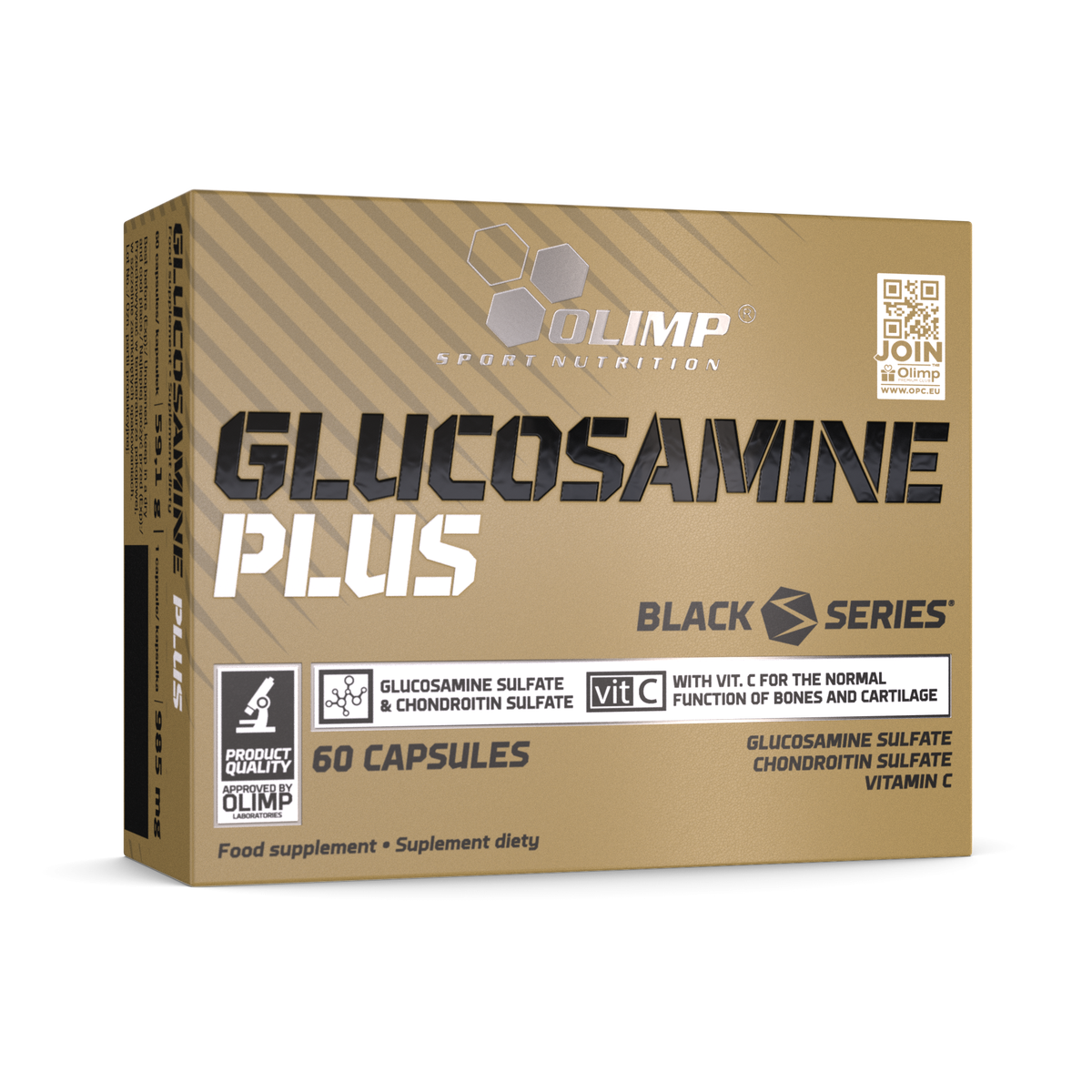 Olimp gliukozaminas Plus 60 kapsulių.