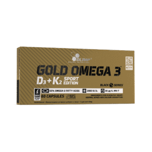 Auksinis Omega 3 D3+K2 Sport Edition – 60 kapsulių