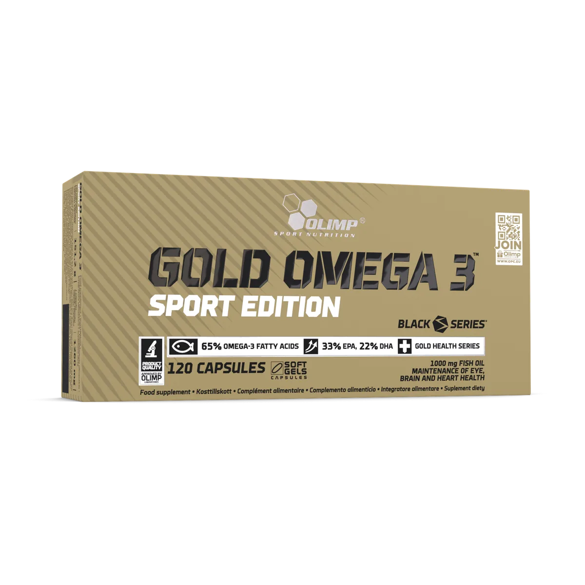 Auksinis Omega 3 Sport Edition – 120 kapsulių