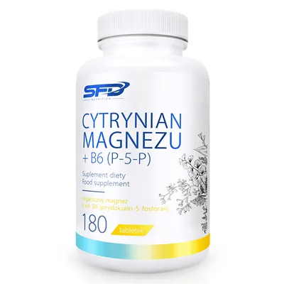 SFD NUTRITION magnio citratas + B6 (P-5-P) 180 tablečių