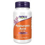 NOW Hialurono rūgštis 50 mg + MSM 60 kapsulių.