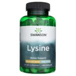 Swanson lizinas 500 mg, 100 kapsulių.