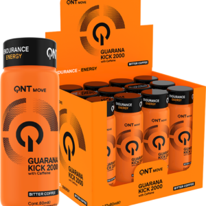 QNT Guarana Kick 2000 mg - 12 x 80 ml - Bitter Coffee