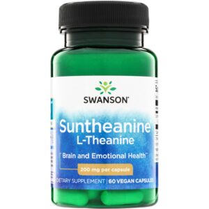 Swanson Suntheanine L-Theanine 200mg 60 kapslit