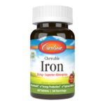 Carlson Chewable Iron geležis 30 mg - 60 kramtomųjų tablečių