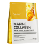OstroVit Jūrinis kolagenas + Hialurono rūgštis + Vitaminas C 400 g (mango ir ananaso)