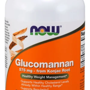 NOW Foods Gliukomananas iš konjako šaknies 575 mg – 180 kapsulių