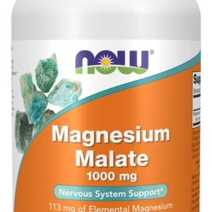 NOW Foods Magnio malatas 1000 mg – 180 tablečių